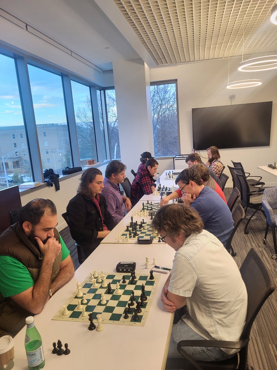 A close game during the Jingle Bell Rook Rapid Tournament.