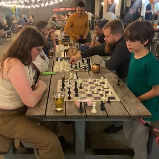 Chess club meetup.