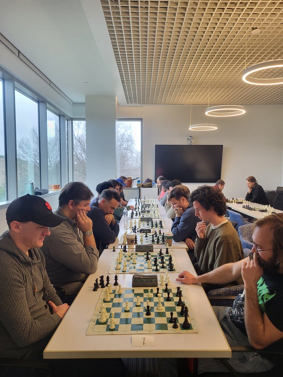 Hand-crafted trophies for the February Fianchetto Rapid Tournament.