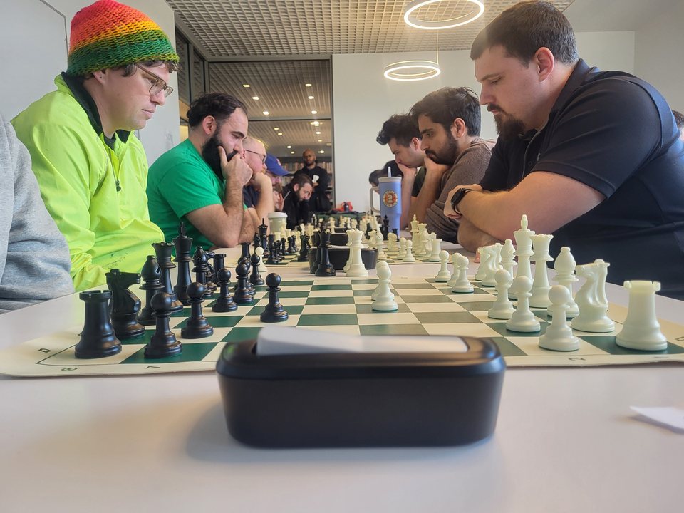 The January rapid tournament in progress.
