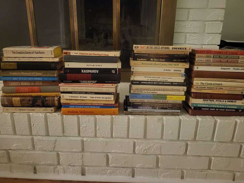 Durham Chess Club library donation: collection of chess book titles